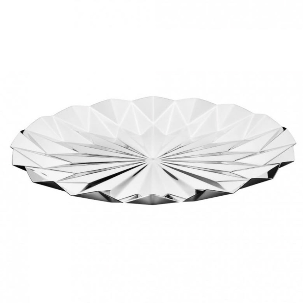 Georg Jensen Supernova 21" Crystal Serving Platter / Tray